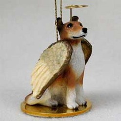 Collie Dog Angel Ornament