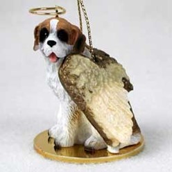 Saint Bernard Dog Angel Ornament