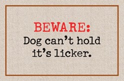 Dog Can't Hold Licker Mat
