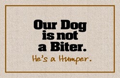 Dog Not a Biter Mat