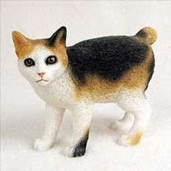 Japanese Bobtail Cat Figurine, the perfect gift for cat lovers