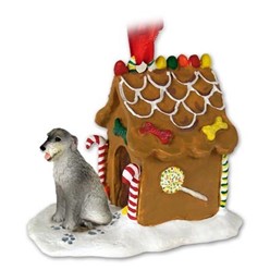 Irish Wolfhound Gingerbread Christmas Ornament