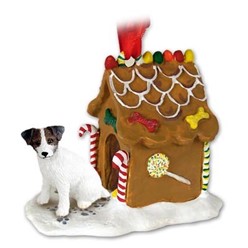 Jack Russell Gingerbread Christmas Ornament