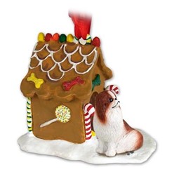 Japanese Chin Gingerbread Christmas Ornament