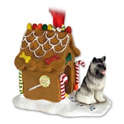 Keeshond Gingerbread Christmas Ornament