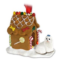 Maltese Gingerbread Christmas Ornament