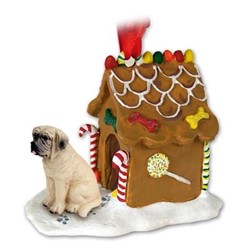 Mastiff Gingerbread Christmas Ornament
