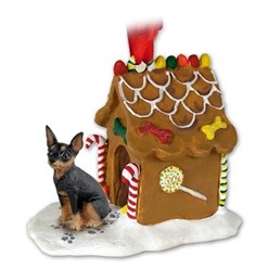Miniature Pinscher Gingerbread Christmas Ornament