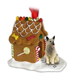 Norwegian Elkhound Gingerbread Christmas Ornament