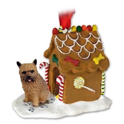 Norwich Terrier Gingerbread Christmas Ornament