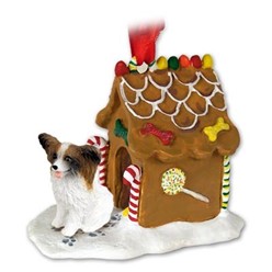 Papillon Gingerbread Christmas Ornament