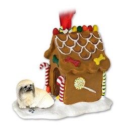 Pekingese Gingerbread Christmas Ornament