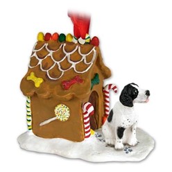 Pointer Gingerbread Christmas Ornament