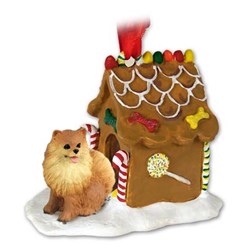 Pomeranian Gingerbread Christmas Ornament