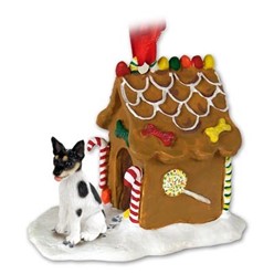 Rat Terrier Gingerbread Christmas Ornament