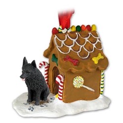 Schipperke Gingerbread Christmas Ornament