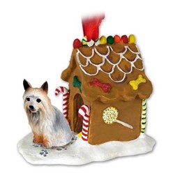 Silky Terrier Gingerbread Christmas Ornament