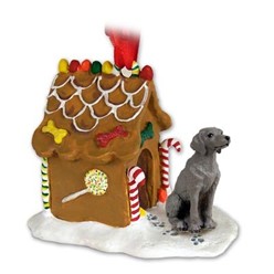 Weimaraner Gingerbread Christmas Ornament