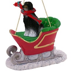 Afghan Sleigh Christmas Ornament