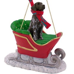 German Shorthaired Pointer Sleigh Christmas Ornament