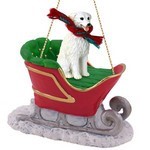 Kuvasz Sleigh Christmas Ornament