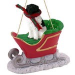 Landseer Sleigh Christmas Ornament