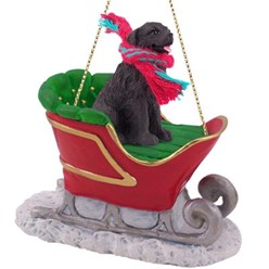 Newfoundland Sleigh Christmas Ornament