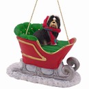 Shih Tzu Sleigh Christmas Ornament