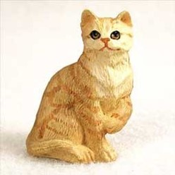 Red Tabby Cat Tiny One Figurine