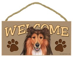 Collie Welcome Sign, a Terrific Dog Breed Gift