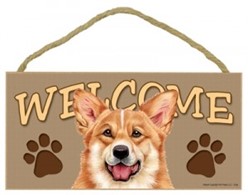 Welsh Corgi Welcome Sign, a Terrific Dog Breed Gift