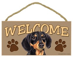 Dachshund Welcome Sign, a Terrific Dog Breed Gift