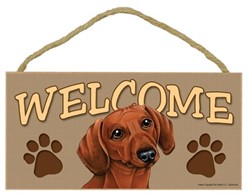 Dachshund Welcome Sign, a Terrific Dog Breed Gift