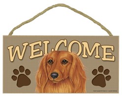 Dachshund Welcome Sign, a Terrific Dog Breed Gift
