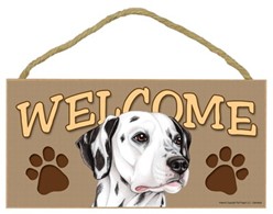 Dalmatian Welcome Sign, a Terrific Dog Breed Gift
