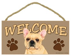 French Bulldog Welcome Sign, a Terrific Dog Breed Gift