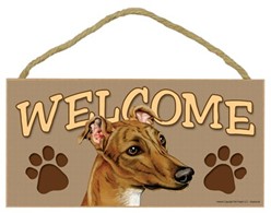 Greyhound Welcome Sign, a Terrific Dog Breed Gift