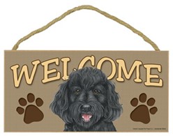 Labradoodle Welcome Sign, a Terrific Dog Breed Gift