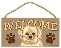 Lhasa Apso Welcome Sign, a Terrific Dog Breed Gift