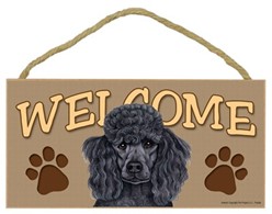 Poodle Welcome Sign, a Terrific Dog Breed Gift