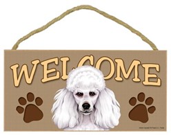 Poodle Welcome Sign, a Terrific Dog Breed Gift