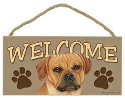 Puggle Welcome Sign, a Terrific Dog Breed Gift