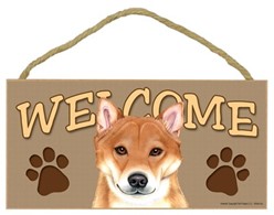 Shiba Inu Welcome Sign, a Terrific Dog Breed Gift