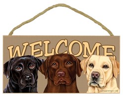 Labrador Retriever Welcome Sign, a Terrific Dog Breed Gift