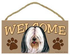 Tibetan Terrier Welcome Sign, a Terrifc Dog Breed Gift