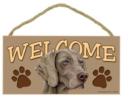 Weimaraner Welcome Sign, a Terrific Dog Breed Gift