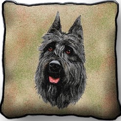Bouvier Tapestry Pillow Cover, Made in the USA