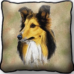 Shetland Sheepdog Tapestry Pillow