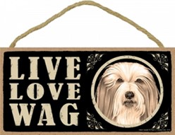 Spoiled Rotten Bearded Collie Sign, a Unique Dog Gift