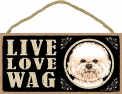 Spoiled Rotten Bichon Sign, a Unique Dog Gift